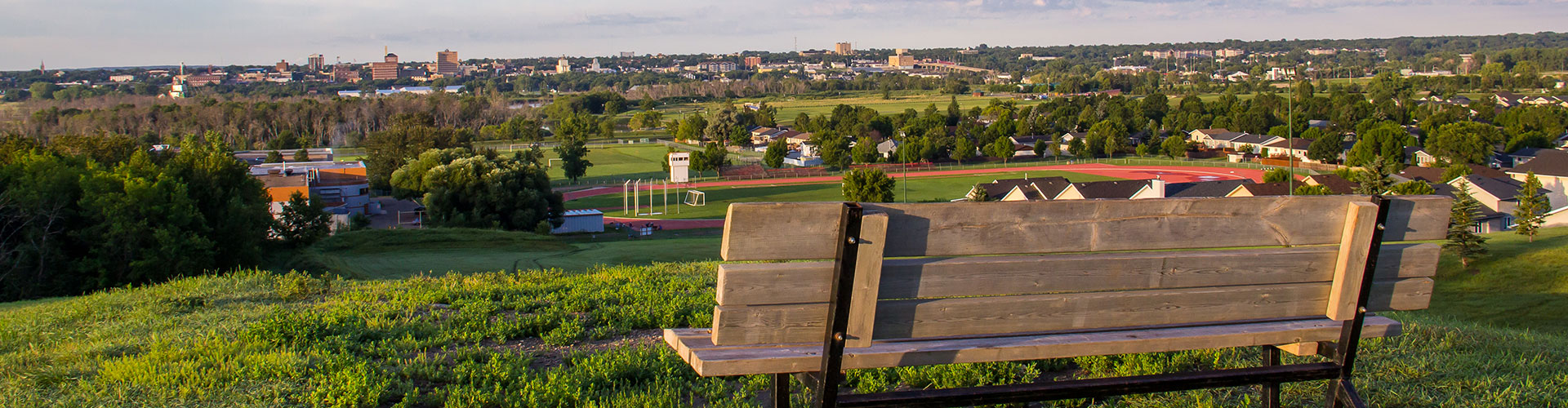 Aerial view of Brandon, Manitoba